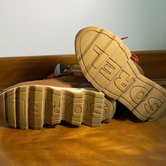 Sorel Kinetic Conquest Rain Boots Womens Sz 5 Tan/Brown Winter Hiking Walking - Picture 4 of 13